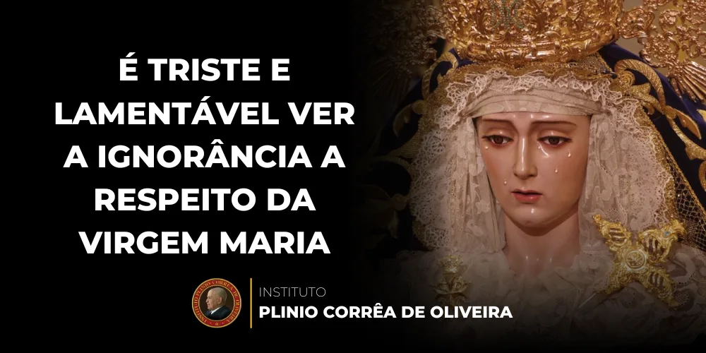 No momento, você está visualizando “É triste e lamentável ver a ignorância a Respeito da Virgem Maria” – São Luís Maria Grignion de Montfort