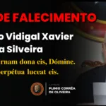 Nota de falecimento de Dr. Plinio Vidigal Xavier da Silveira