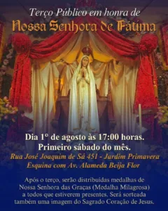 Convite: Terço Público em honra de Nossa Senhora de Fátima – SP