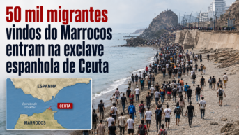50 mil migrantes vindos do Marrocos entram na exclave espanhola de Ceuta