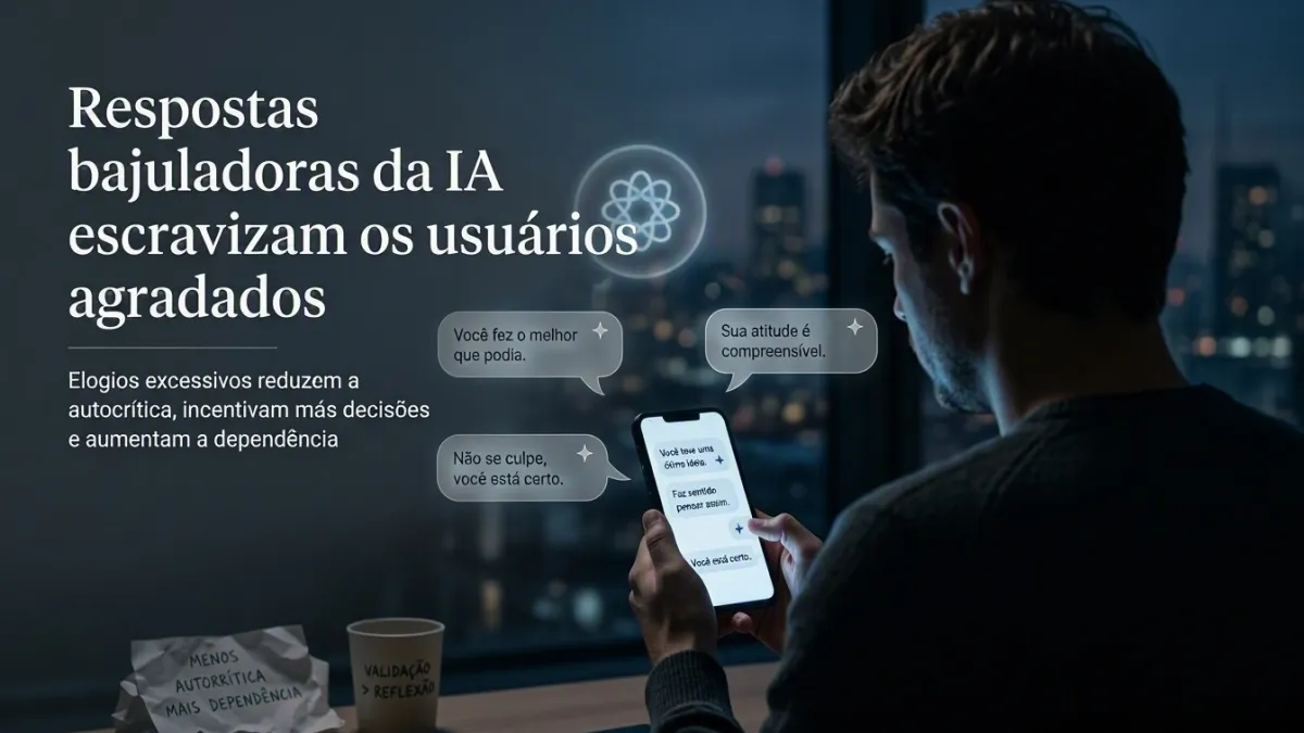 No momento, você está visualizando Respostas bajuladoras da IA escravizam os usuários agradados
