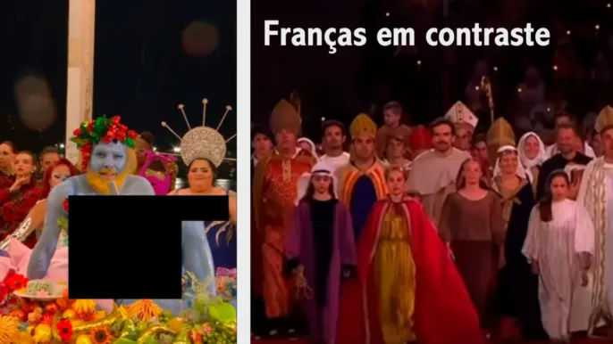 Duas imagens da França diante de sua herança cristã