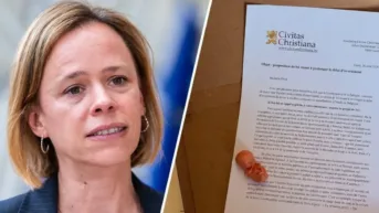 Políticos belgas confrontados com a TFP Student Action Europe