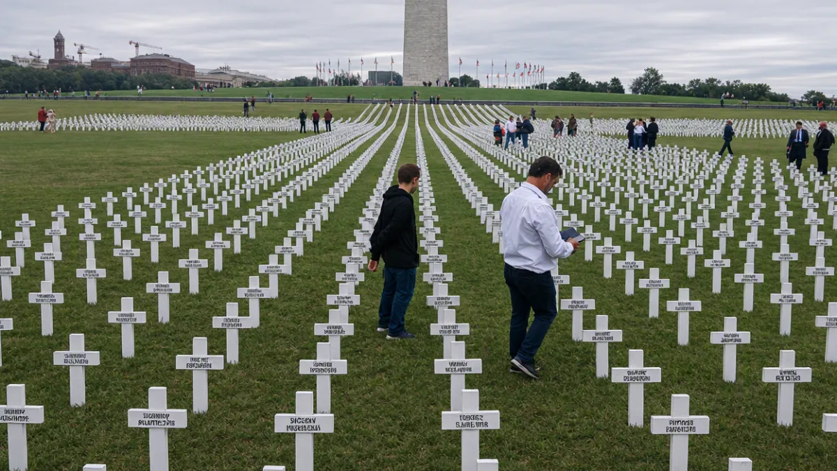 No momento, você está visualizando A guerra contra o comunismo ainda prossegue enquanto 3.000 cruzes brancas são fincadas no National Mall, em Washington, D.C.