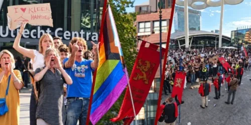 Insultados, cercados e intimidados — campanha de rua em Utrecht
